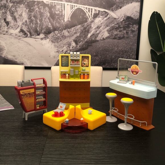 Mattel My Scene Daily Dish Coffee Bar Cafe Playset Early 2000’s Doll Playset - Picture 4 of 9